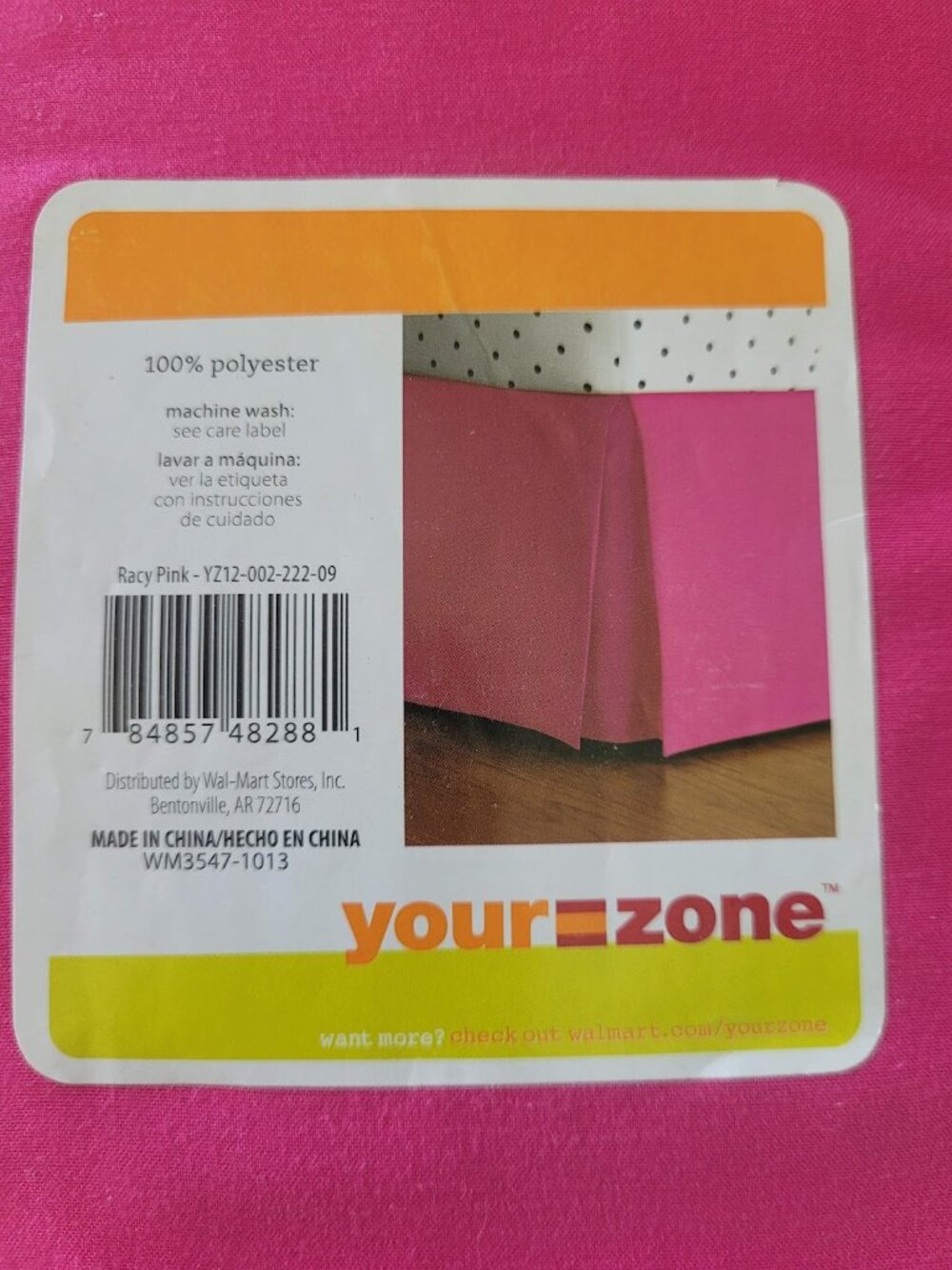 Queen Bed Skirt...Pink!! - Picture 2 of 4